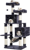 Large Multi-Level Cat Tree Condo with Sisal Scratching Posts - Cozy