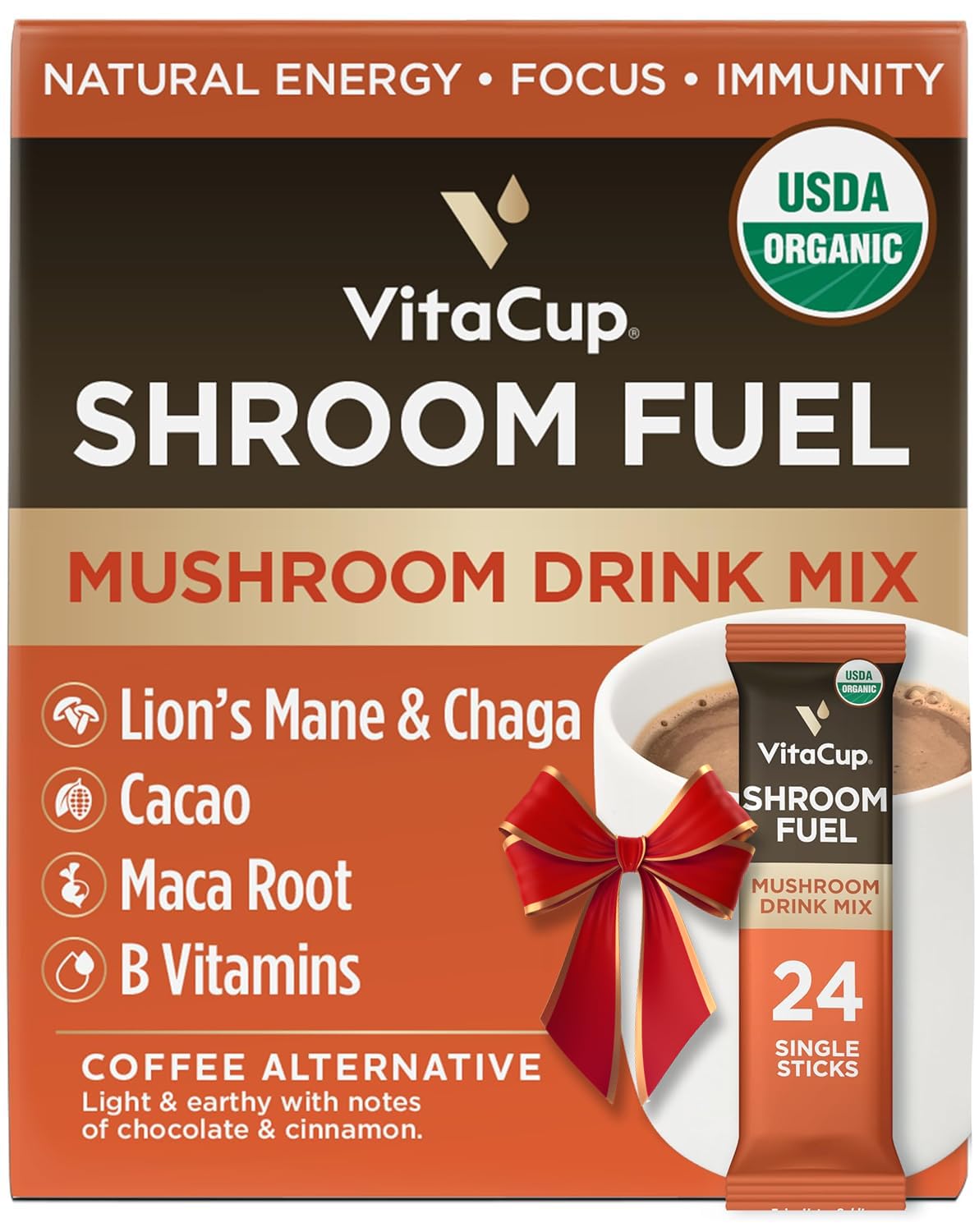 VitaCup Shroom Fuel Packs - Boost Energy & Focus