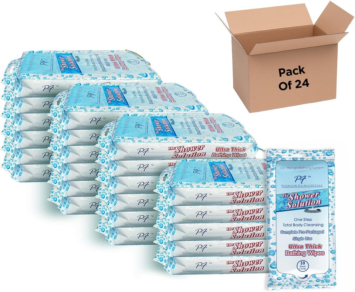 Shower Solutions Extra Large Bathing Wipes for Ultimate Cleanliness