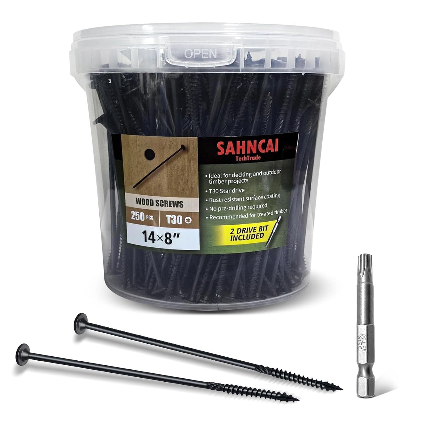 8 Inch Heavy Duty Deck Screws for Timber and Landscaping Projects
