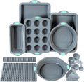 8 in 1 Silicone Baking Set with Nonstick Cake Molds and Mats