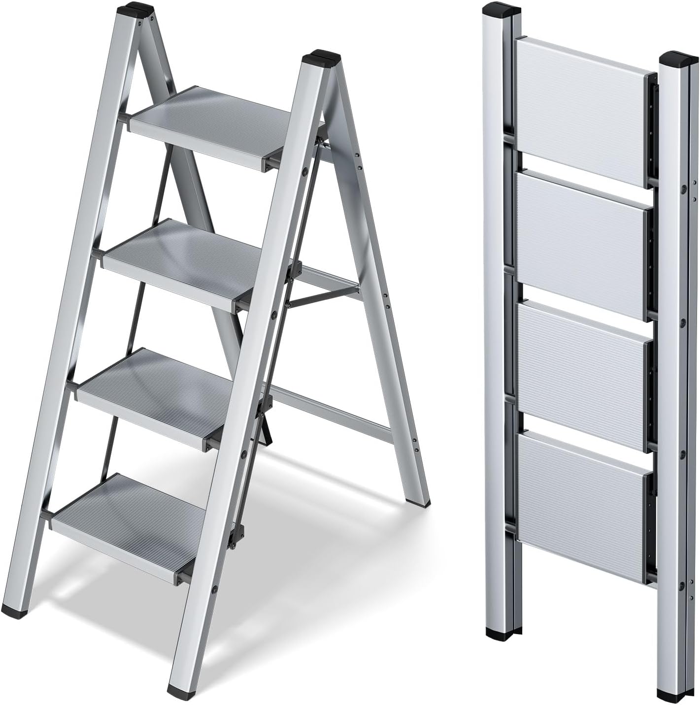 Taranta 4 Step Ladder - Lightweight Folding Step Stool for Home