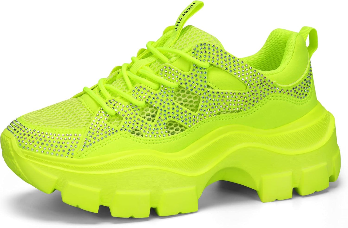 LUCKY STEP Women Chunky Platform Dad Sneakers for Casual Style