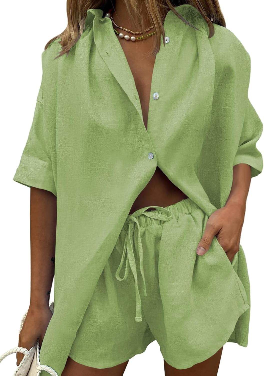 Fixmatti Women 2 Piece Outfit for Summer Fun and Comfort