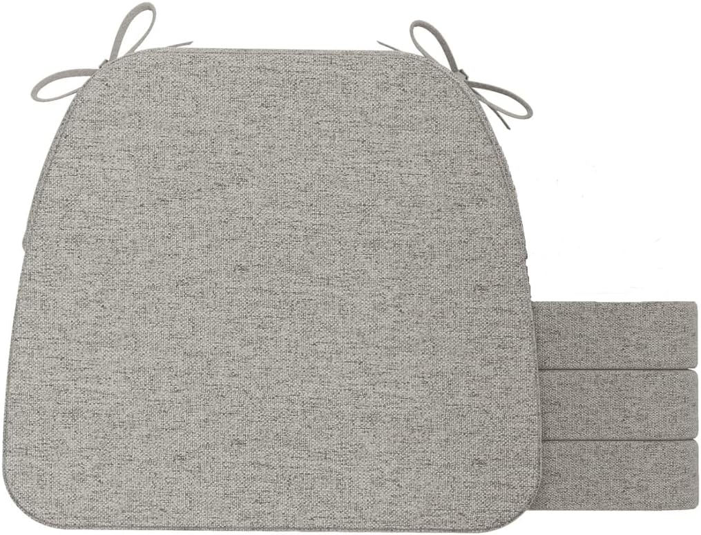 D-Shaped Chair Cushions for Dining, 2 Thick, Set of 4