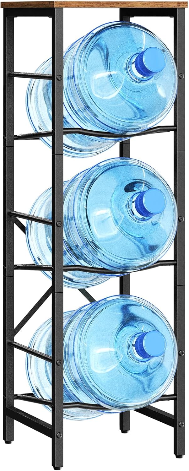Durable 3-Tier Water Jug Rack for Kitchen and Office Use
