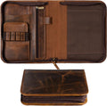 Leather Bullet Journal Cover 5 x 8 in Portfolio - Heirloom Quality