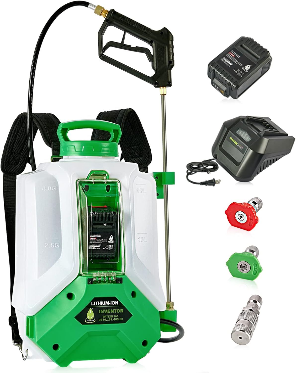 4 Gallon Battery Powered Backpack Sprayer for Easy Spraying