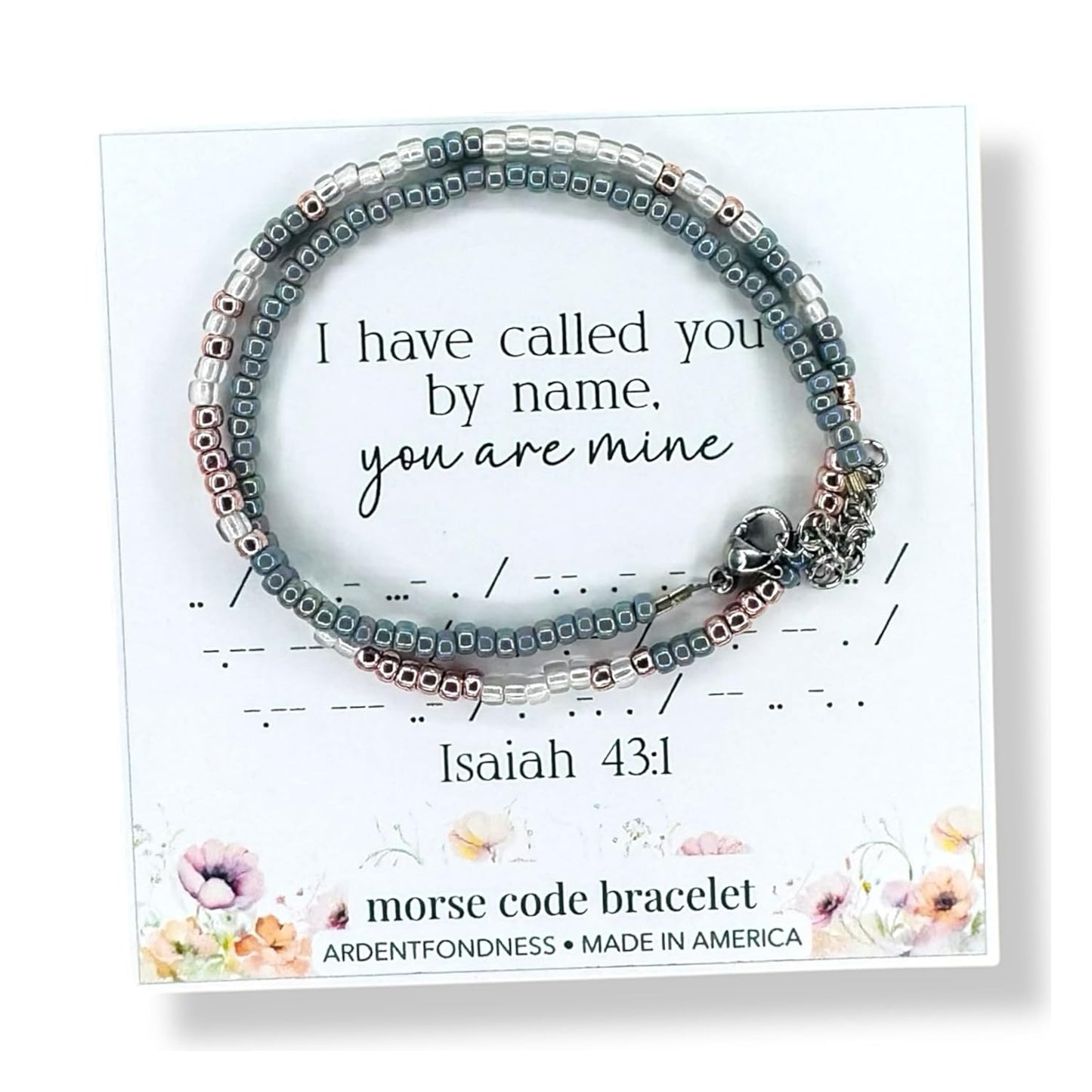 Morse Code Bracelet for Christian Women - Inspirational Jewelry