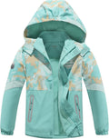 Boys and Girls Lightweight Rain Jackets with Waterproof Hood by MGEOY