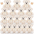 Zhanmai 18 Pcs 14 in White Bears Stuffed Animal Set - Party Favor Bulk