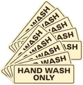 All Quality Standard Hand Wash Only Wall or Door Sign - Easy Install