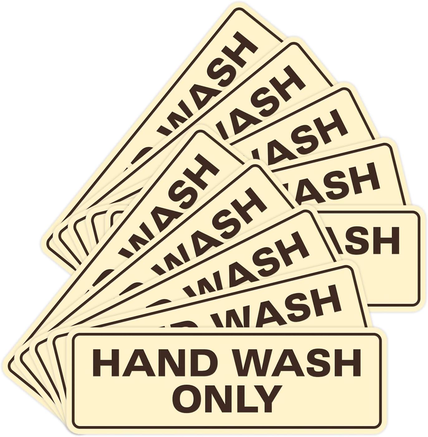 All Quality Hand Wash Only Wall Sign - Elegant Kitchen Decor