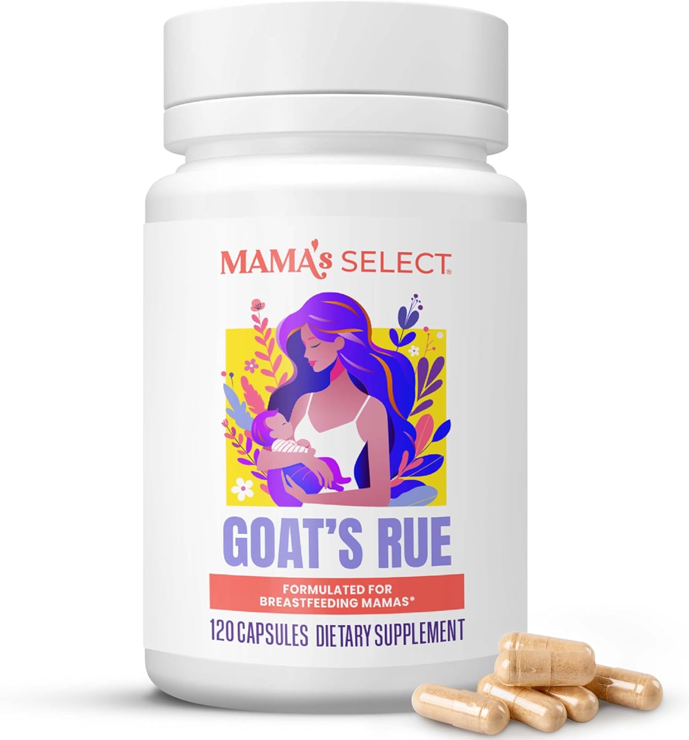 Mama's Select Organic Goats Rue Capsules for Lactation Support
