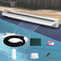 Weejian Pool Fountain Stainless Steel Waterfall Spillway Kit