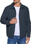 Men's Lightweight Zip Up Cotton Eisenhower Jacket - Casual Work Layer