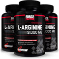 L-Arginine Nitric Oxide Supplement 3000mg, 3-Pack - Supports Blood