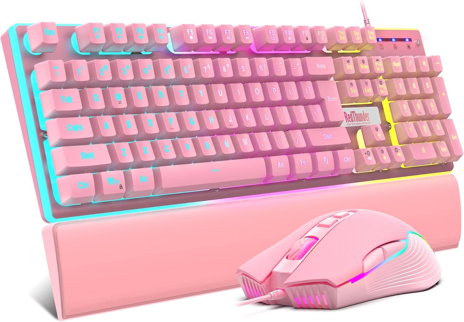 RedThunder K10 Wired Gaming Keyboard and Mouse Combo for Gamers