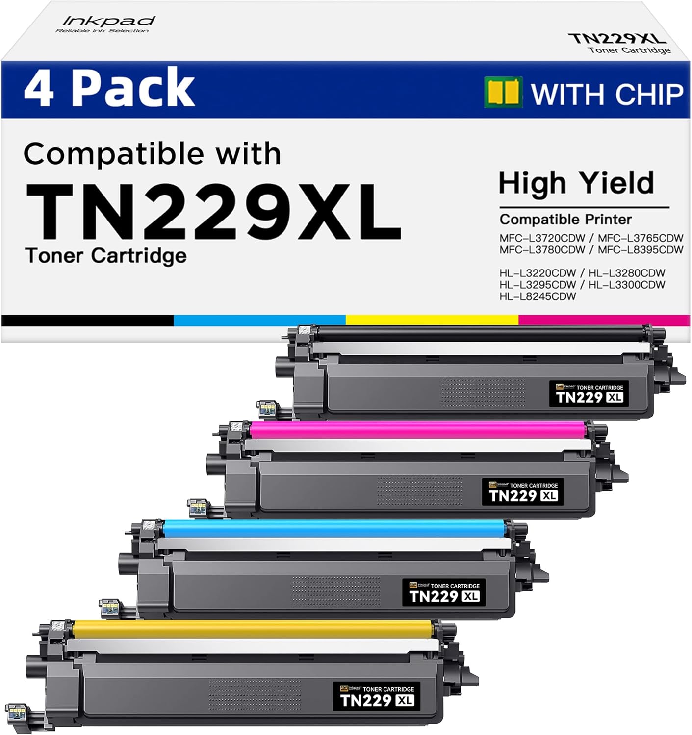 Compatible TN229XL Toner Cartridges for Brother Printers