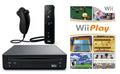 Wii Console Bundle (Black) with Wii Play - Renewed - Plug & Play