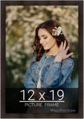 wallsthatspeak 12x19 Espresso Brown Picture Frame - Slim Profile