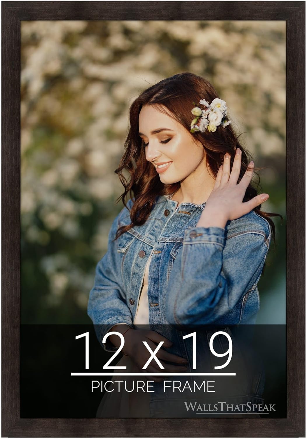 Espresso Brown Picture Frame for Puzzles Posters Photos Artwork