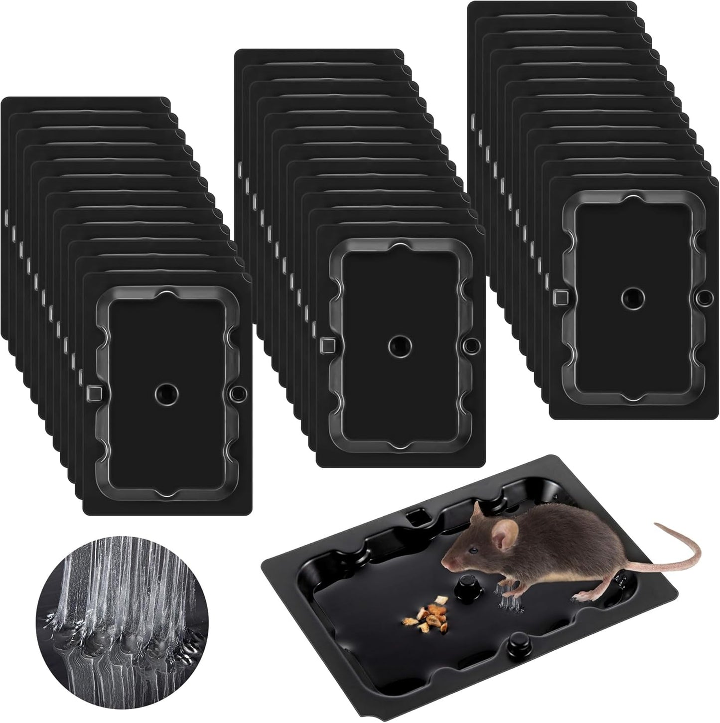 Effective Indoor Mouse Traps, Non-Toxic Glue, Safe for Kids & Pets