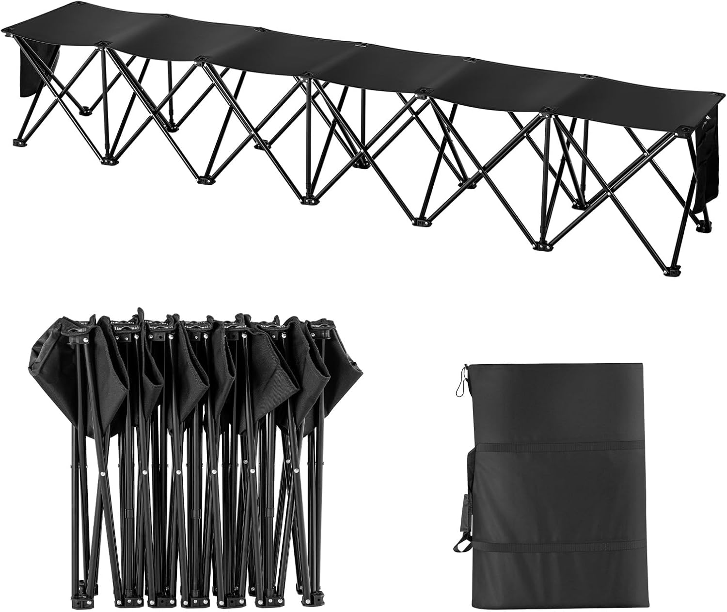 VEVOR Portable Folding Bench for Outdoor Camping and Sports