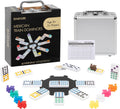 Mexican Train Dominoes Set Double 12 - Portable 91-Tile Game