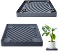 Square Plant Caddy with Hidden Wheels, 14 in - Smooth Rolling Pot Base