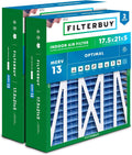Filterbuy 17.5x21x5 Air Filter MERV 13 Optimal Smoke & Allergy Defense