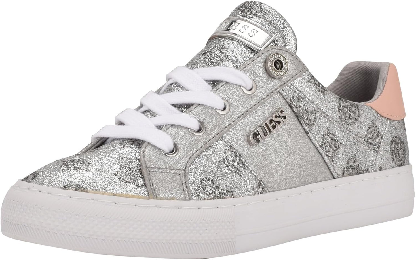 Guess Womens Loven Sneakers: Chic Quilted Design for Comfort