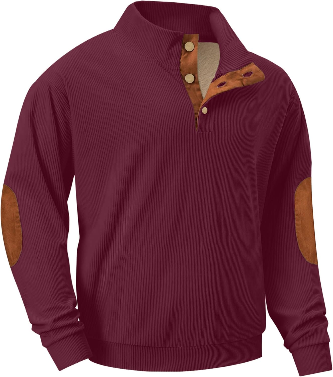 Heavyweight Fleece Corduroy Sweatshirt for Men - Cozy Style