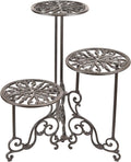 Sungmor Heavy Duty Cast Iron Plant Stand for Indoor Outdoor Use