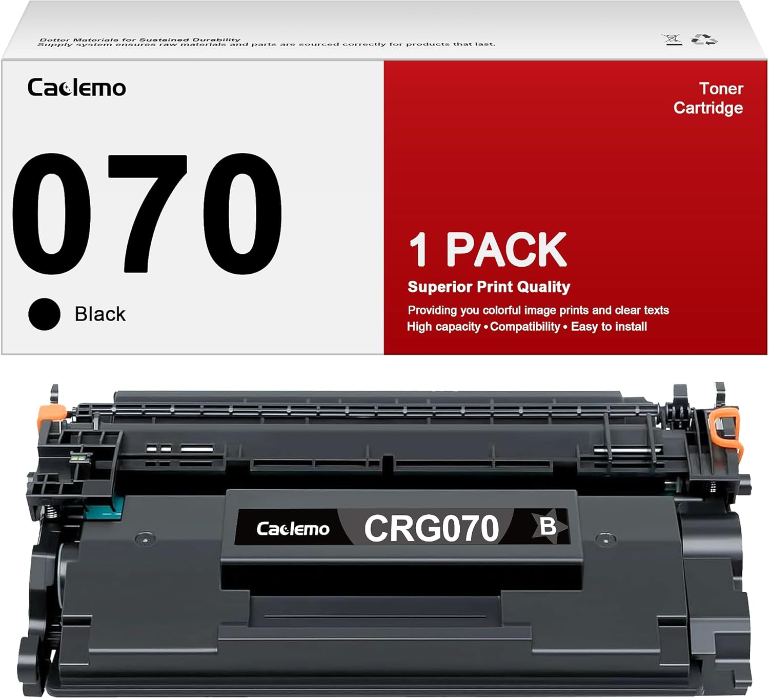 Caclemo 070 Black Toner Cartridge for Canon Printers