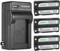 Kastar 3-Pack Ei-D-Li1 Battery and AC Wall Charger - Extended Power