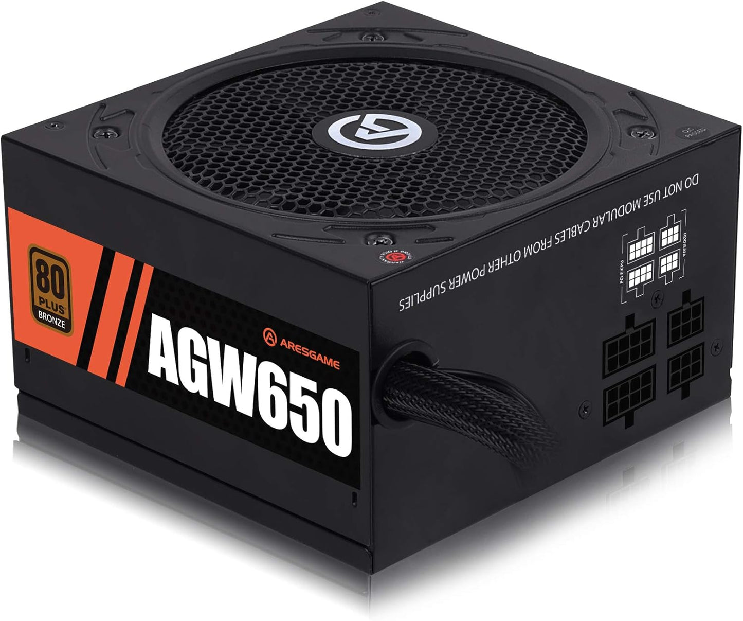 Power Supply 650W 80+ Bronze Certified PSU for Gaming PCs