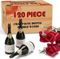 Mini Champagne Bottle Bubble Wands 120 Pack - Wedding Favor