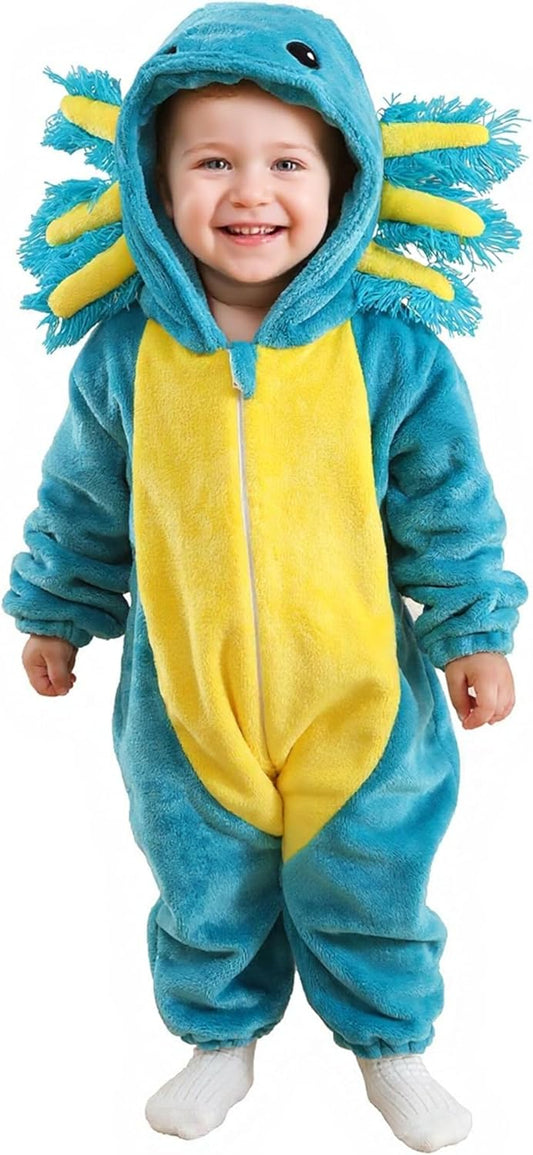 CuteOn Axolotl Toddler Halloween Costume for Infants and Kids