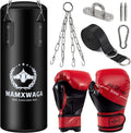 Kids Punching Bag Set Unfilled for Ages 3-12 - Complete Training Kit
