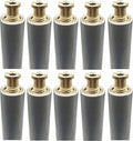 Poolzilla 10 Pack 10 in Aluminum Tube with Brass Anchor - Secure Cover