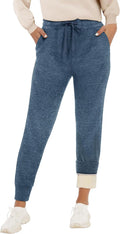 Fleece Lined Sweatpants Women - Warm Sherpa Joggers with Pockets