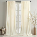 102 Inch Velvet Curtains 2 Panels Set - Thermal Room Darkening
