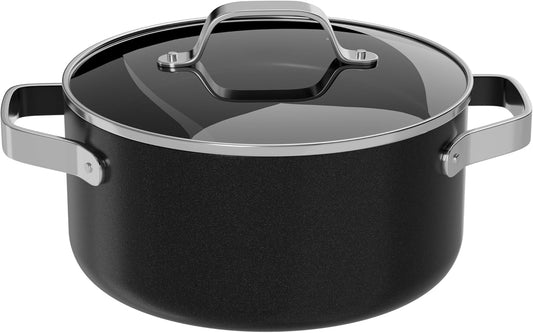 Bakken 16 Quart Ceramic Coated Stock Pot with Lid for Cooking