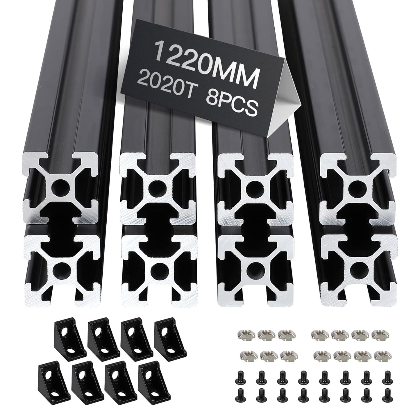 8pcs 1220mm T Slot 2020 Aluminum Extrusion for 3D Printers