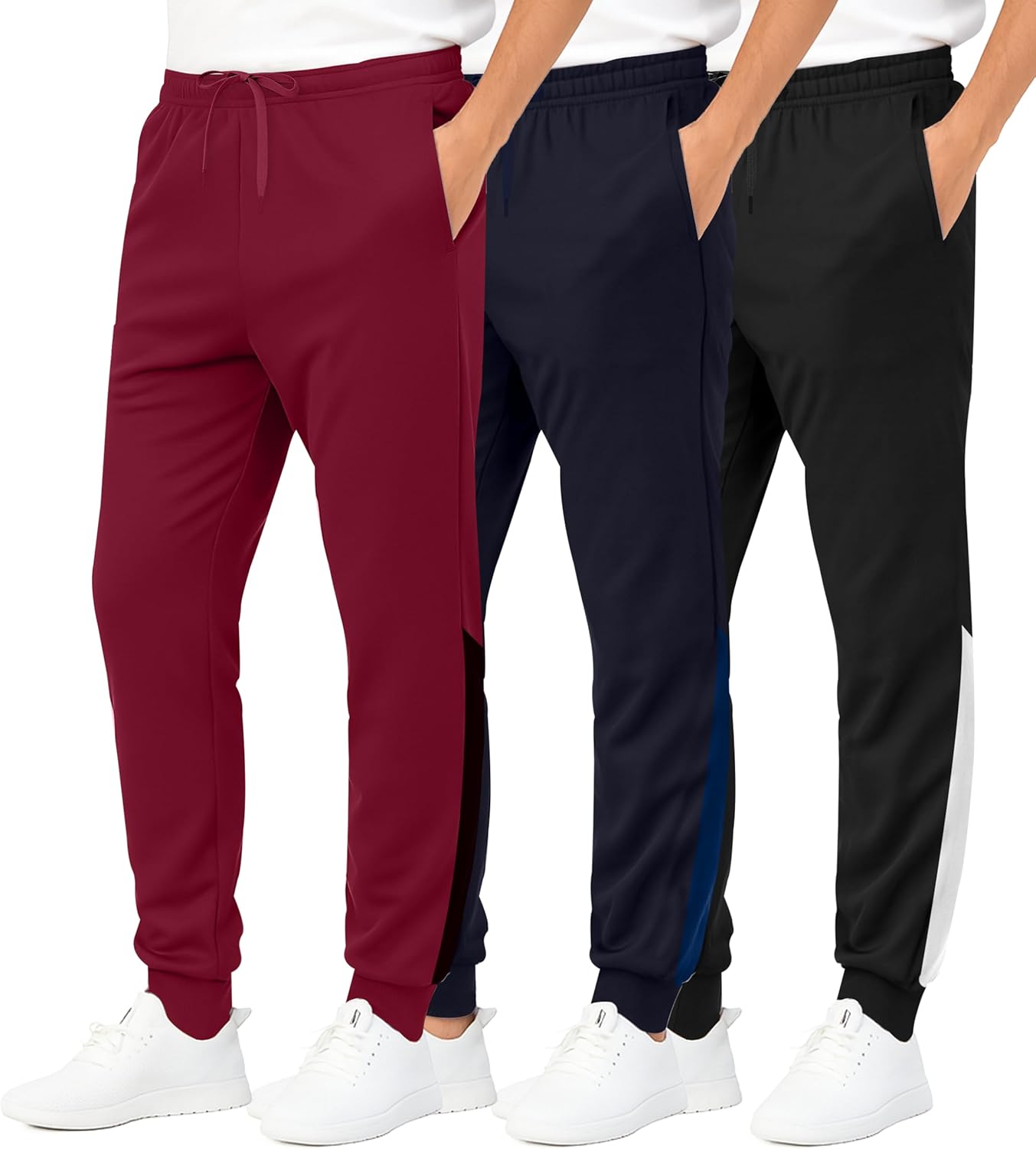 Boys Joggers with Pockets: Real Essentials 3 Pack for Kids