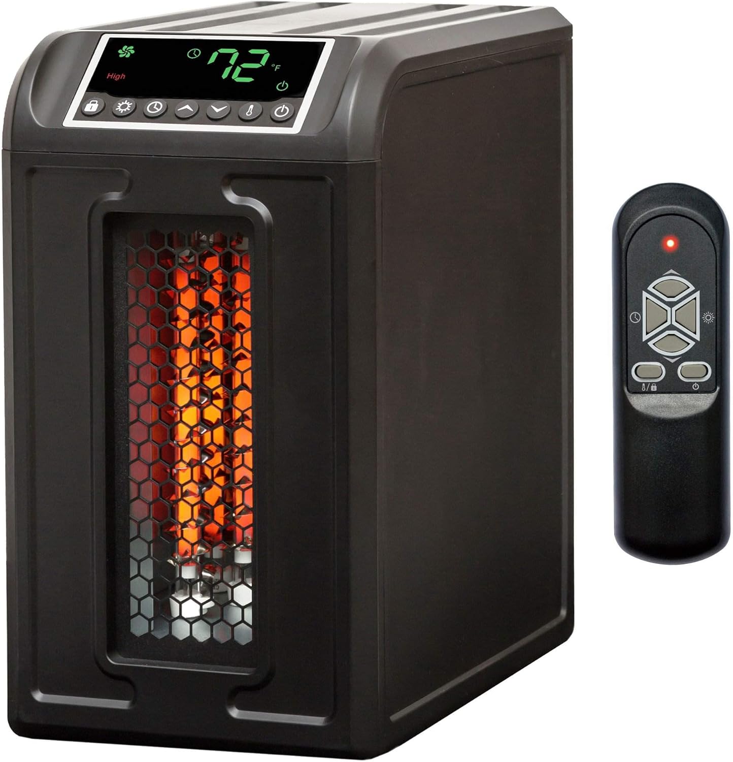 LIFESMART GLOBAL Infrared Quartz Heater: 1500W Heat, Remote Control!