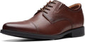 Clarks Mens Whiddon Cap - Polished Captoe Oxford with Comfort