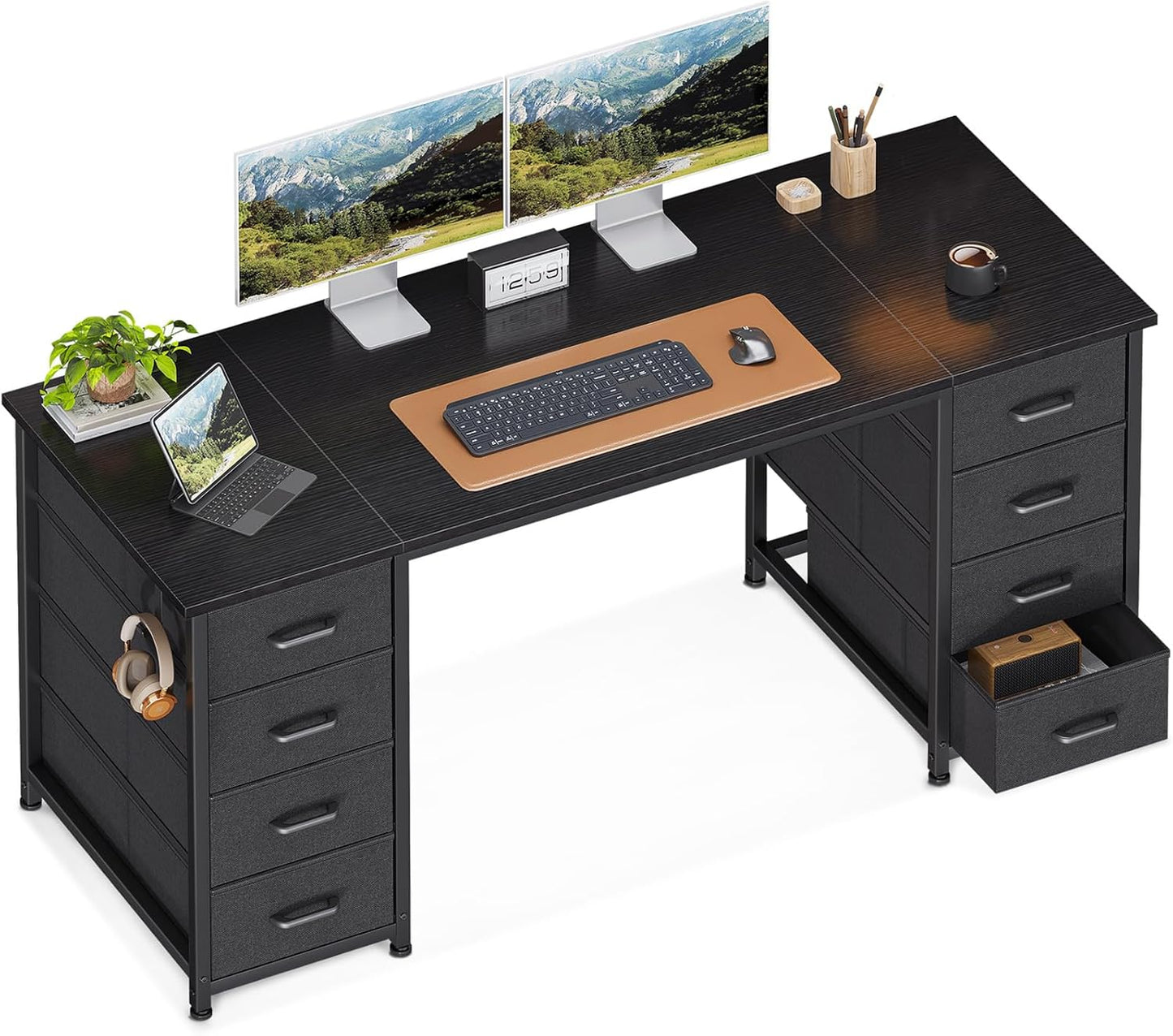 ODK 55 Computer Desk: 8 Drawers, Ample Storage!