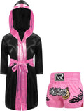 Child Boxing Costume Satin Hooded Robe and Shorts Set - Playful